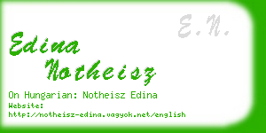 edina notheisz business card